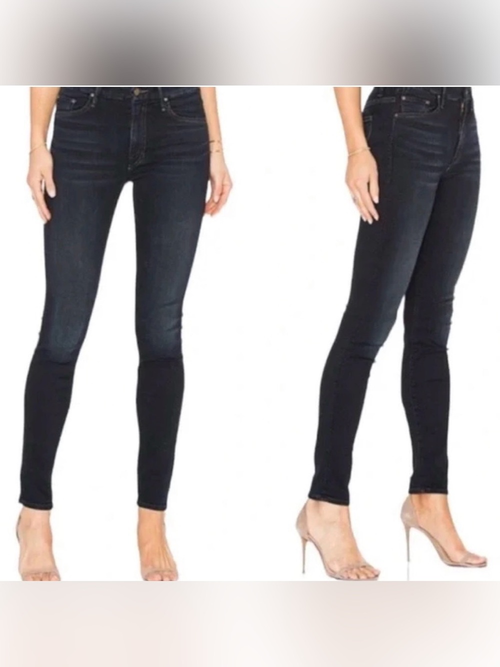 MOTHER Jeans High Waisted Looker Petite Size 24 Coffee, Tea Or Me Wash